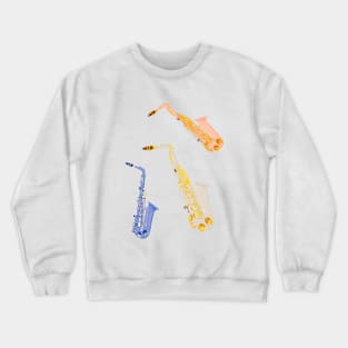 3 saxophones Crewneck Sweatshirt